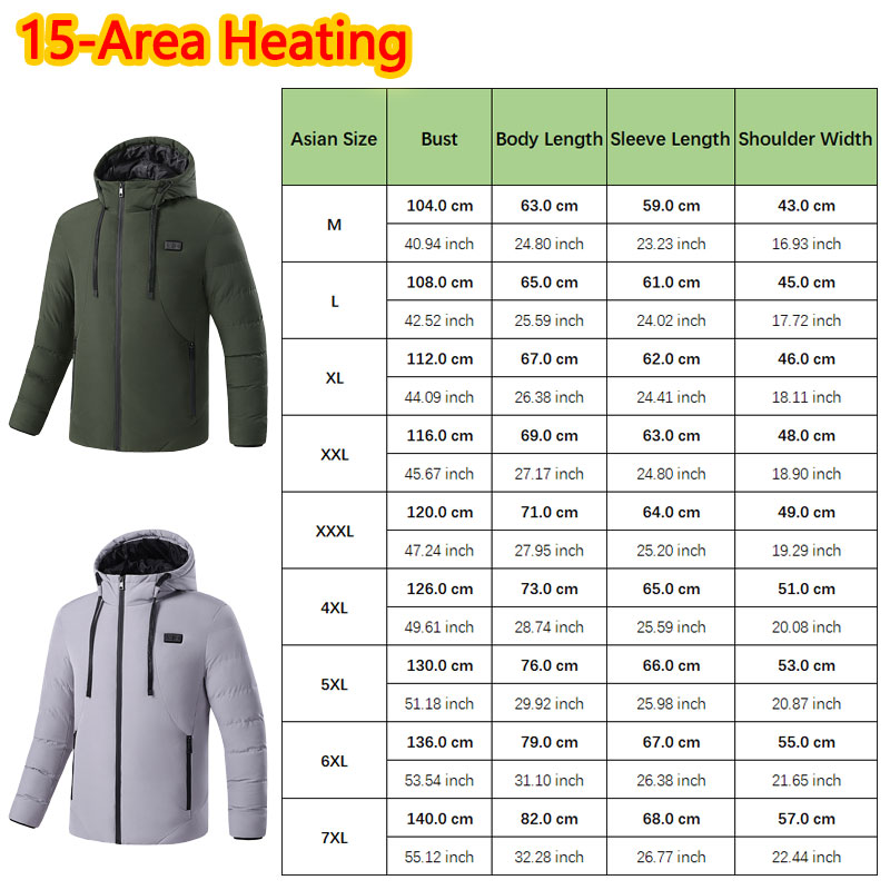15 Area Heated Winter Hooded J - огляд і ціна Outdoor Sport Jacket Women'S