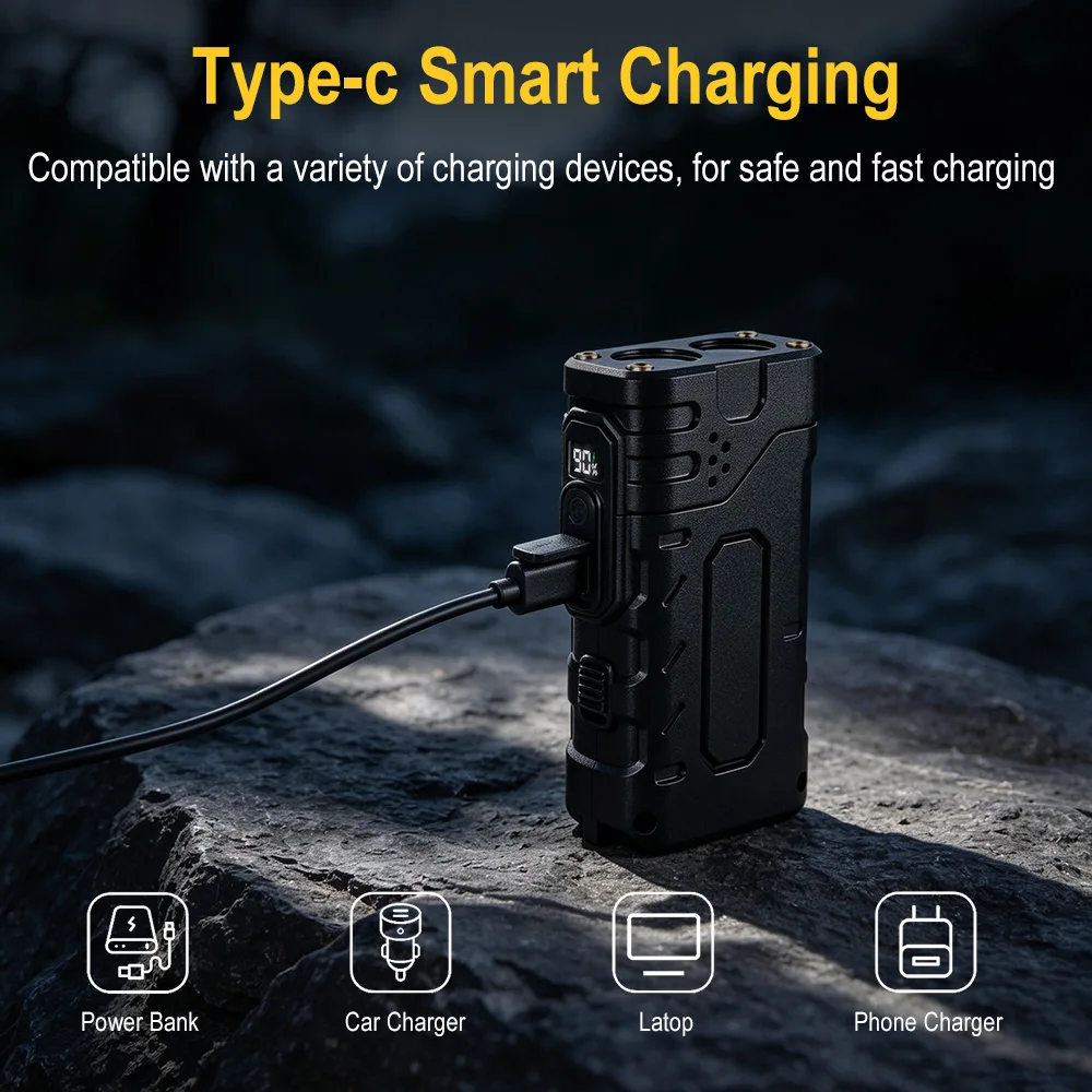 BORUIiT Hand Crank EDC LED Fla - огляд і ціна Outdoor Sport Activity
