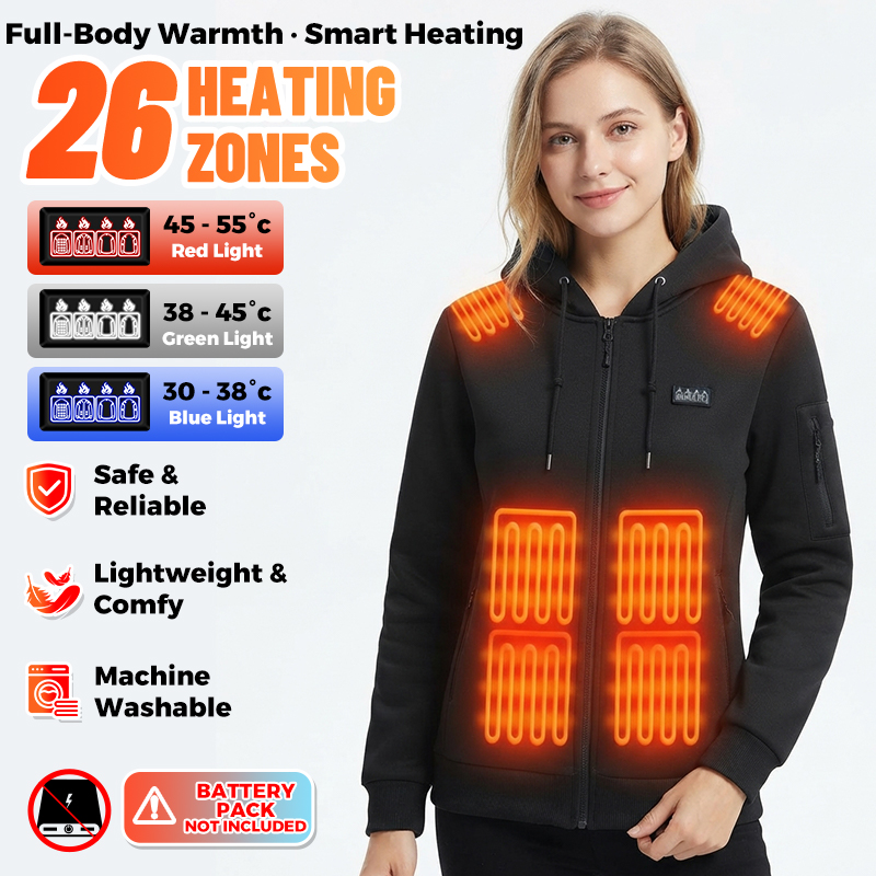 26 Zones Heated Hoodie Electri - огляд і ціна Outdoor Sport Jacket