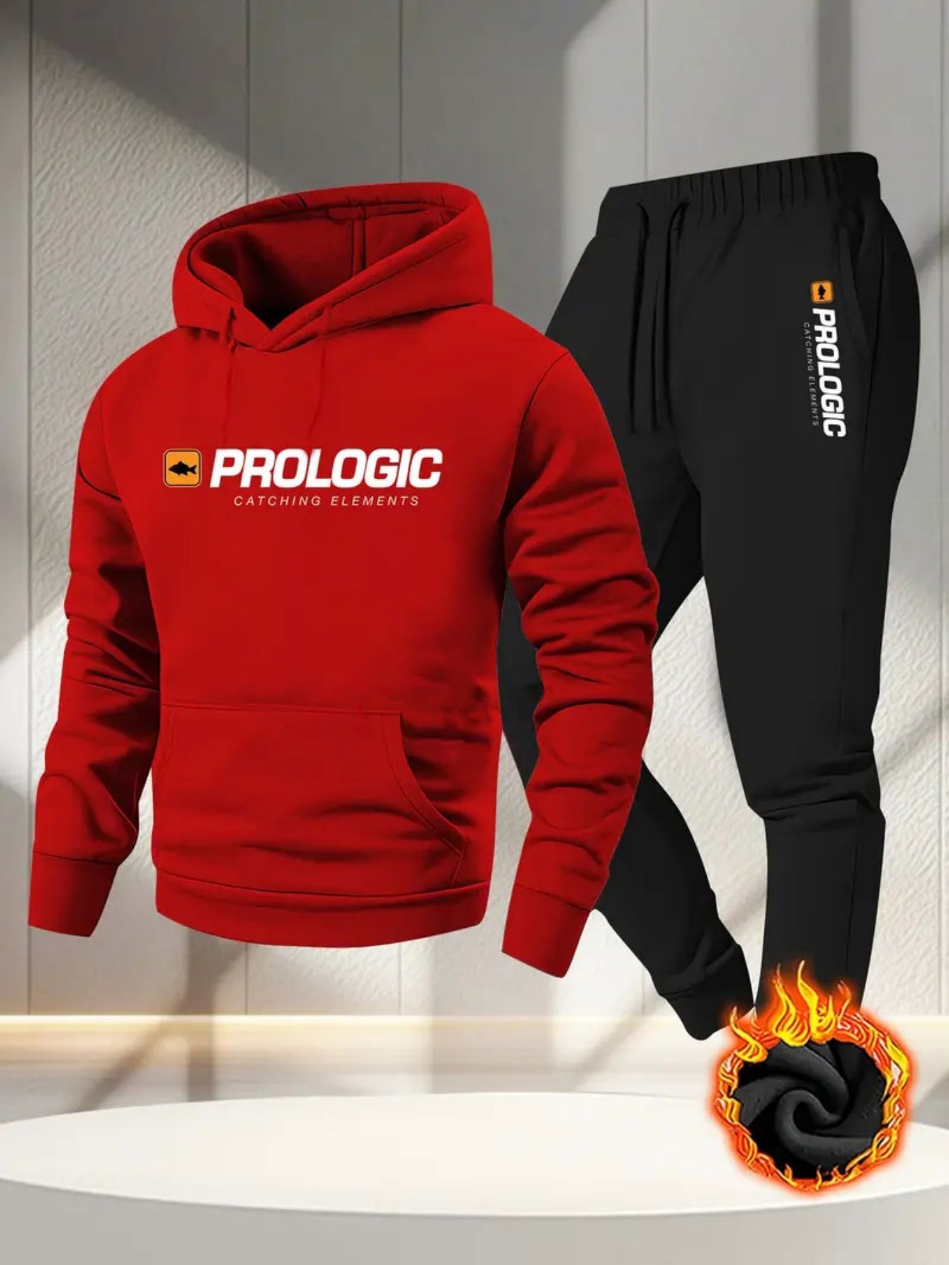 Men Printed Fleece Lined Hoodi - огляд і ціна Outdoor Sport Leisure